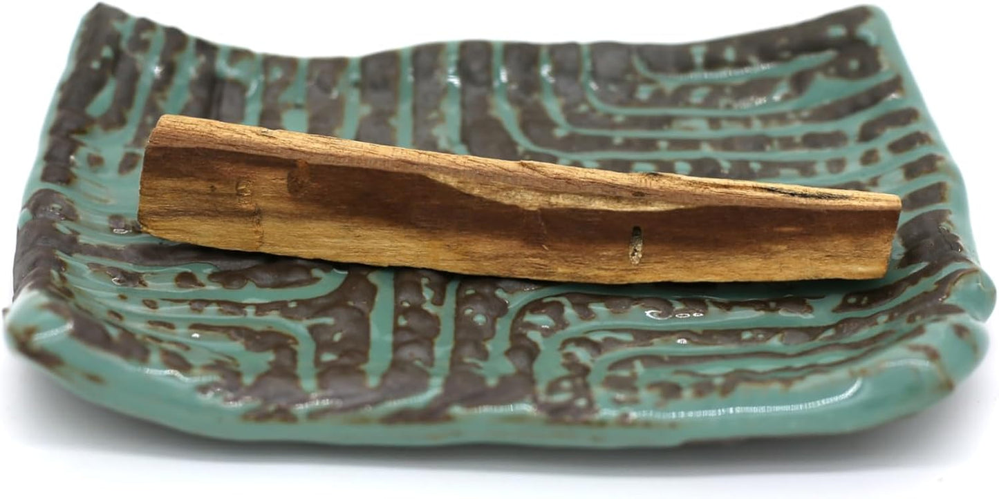 Ceramic Palo Santo Holder, Palo Santo Holder Burner, Ceramic Holder for Palo Santo Sticks, Palo Santo Wood Incense Stick Holder, Palo Santo Burning Bowl