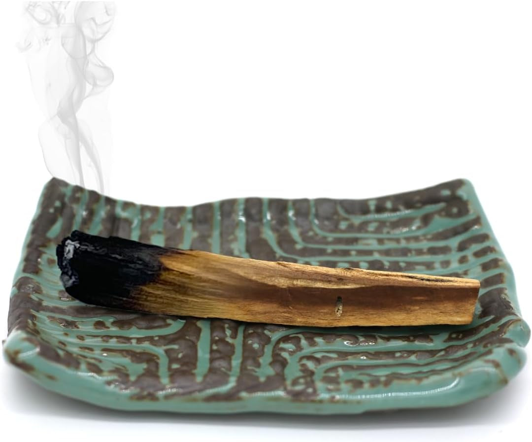 Ceramic Palo Santo Holder, Palo Santo Holder Burner, Ceramic Holder for Palo Santo Sticks, Palo Santo Wood Incense Stick Holder, Palo Santo Burning Bowl
